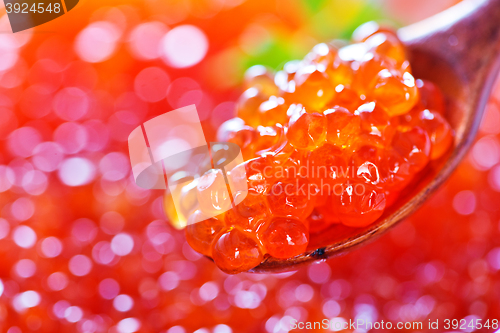 Image of red salmon caviar