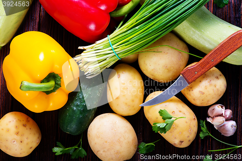 Image of raw vegetables