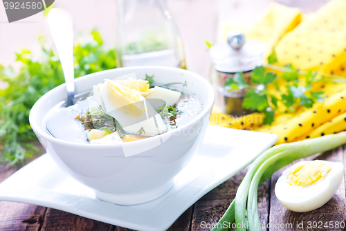 Image of green soup