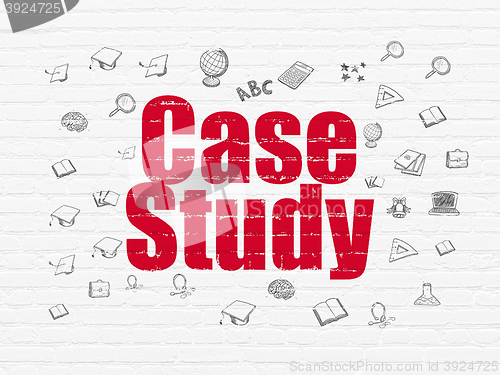 Image of Studying concept: Case Study on wall background