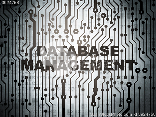 Image of Programming concept: circuit board with Database Management