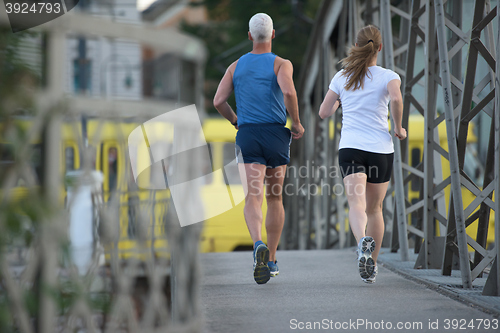 Image of couple jogging