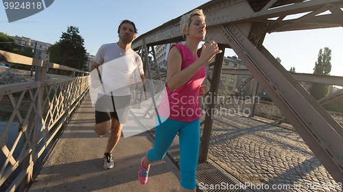 Image of couple jogging