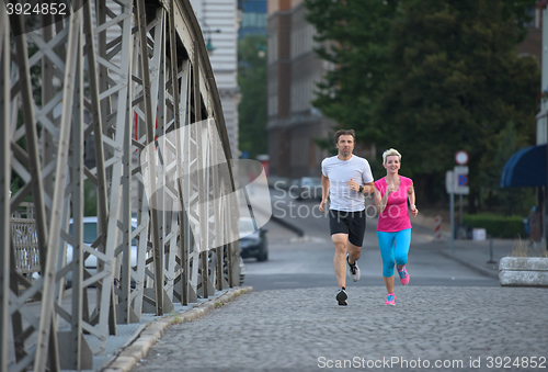 Image of couple jogging