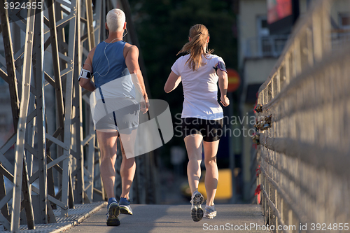 Image of couple jogging