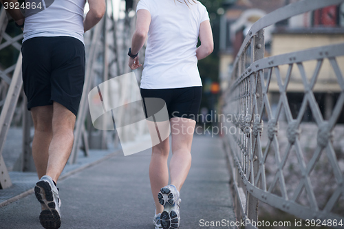 Image of couple jogging