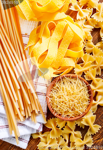 Image of raw pasta