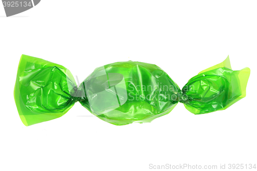 Image of green bonbon isolated
