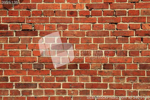 Image of old wall with red bricks