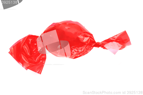 Image of red bonbon isolated