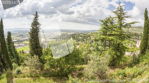 Image of landscape scenery in Italy Umbria