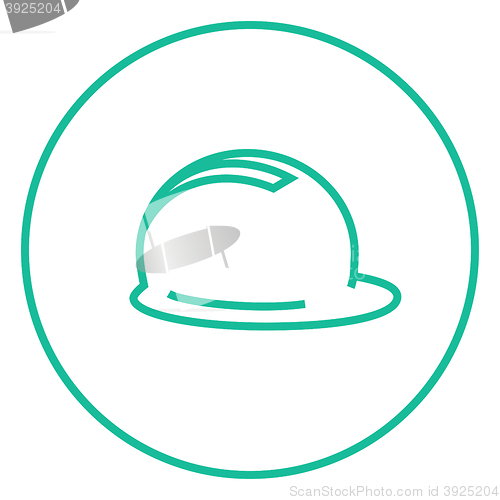 Image of Hard hat line icon.