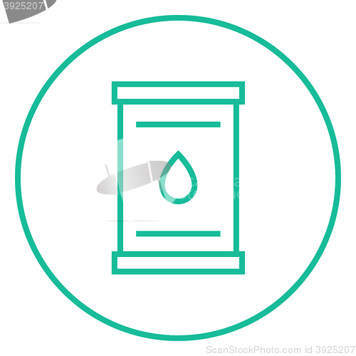 Image of Oil barrel line icon.