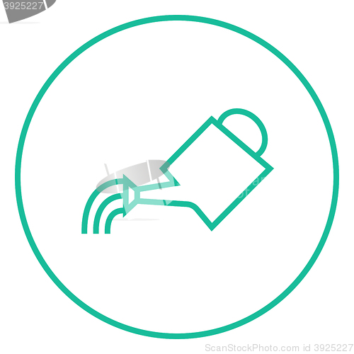 Image of Watering can line icon.