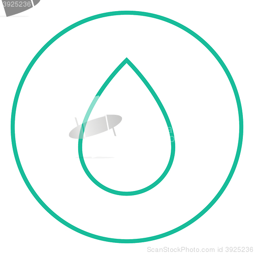 Image of Water drop line icon.