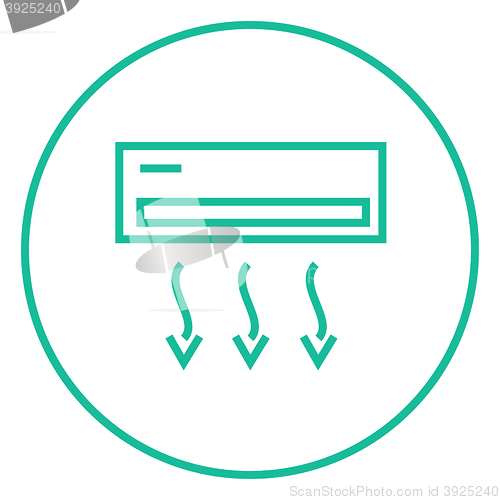 Image of Air conditioner line icon.