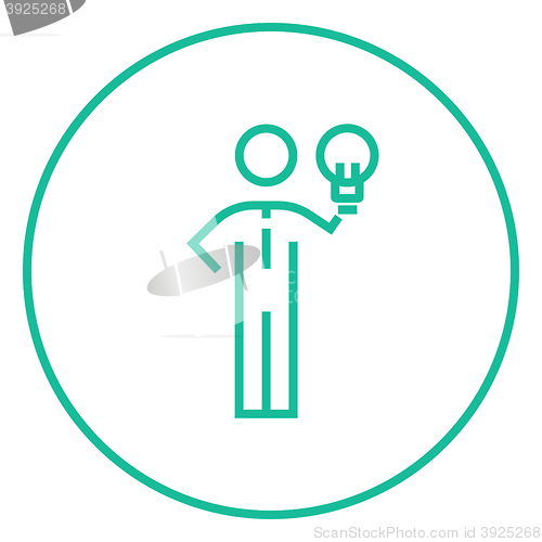 Image of Business idea line icon.
