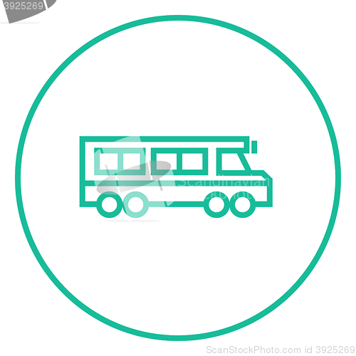 Image of School bus line icon.