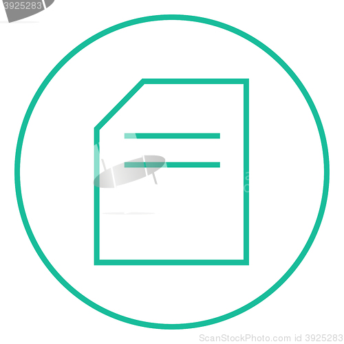 Image of Document line icon.