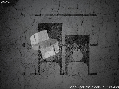 Image of Political concept: Election on grunge wall background