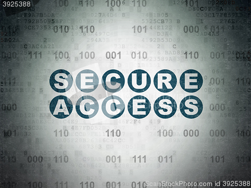 Image of Security concept: Secure Access on Digital Data Paper background