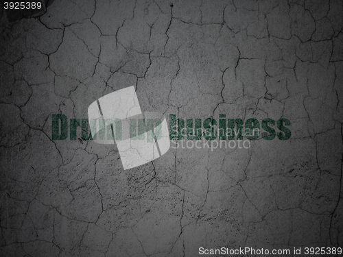 Image of Finance concept: Drum up business on grunge wall background