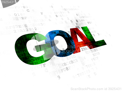 Image of Marketing concept: Goal on Digital background