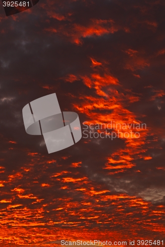 Image of Sunset sky clouds