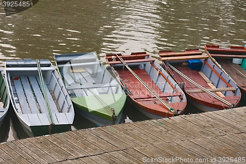 Image of Fishing Boats at a Pier