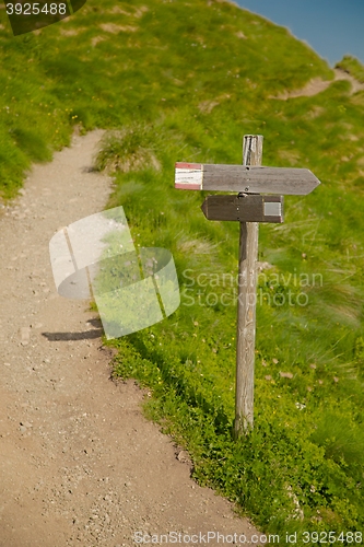 Image of Hiking Direction Sign