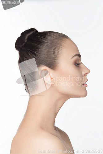 Image of Beautiful Girl face. Perfect skin