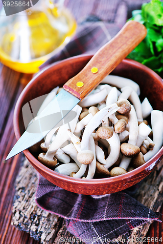 Image of raw mushrooms