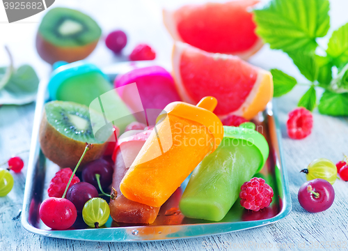 Image of homemade fruit icecream