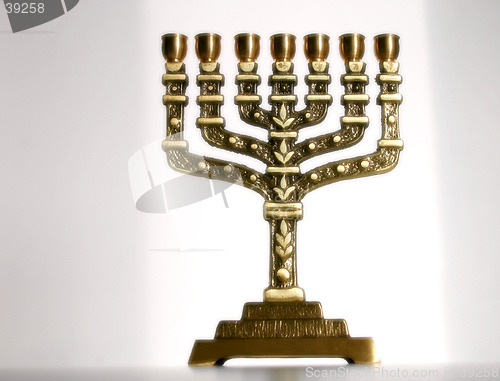 Image of Menorah, close-up