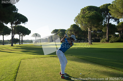 Image of golf player hitting shot