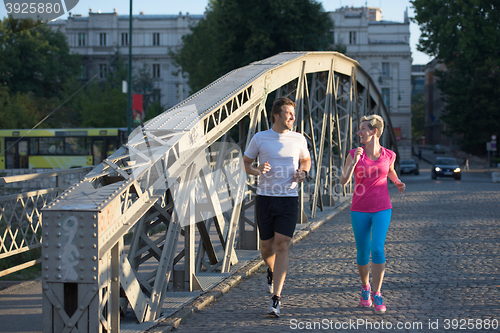 Image of couple jogging