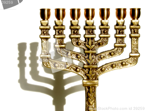 Image of Menorah, close-up