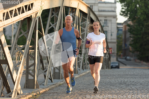 Image of couple jogging