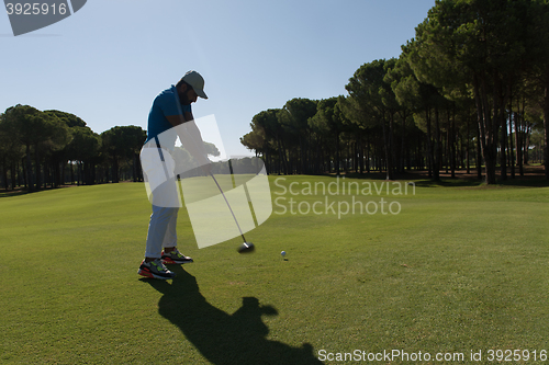 Image of golf player hitting shot