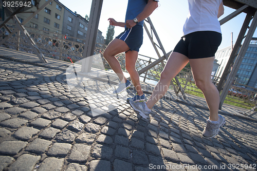 Image of couple jogging