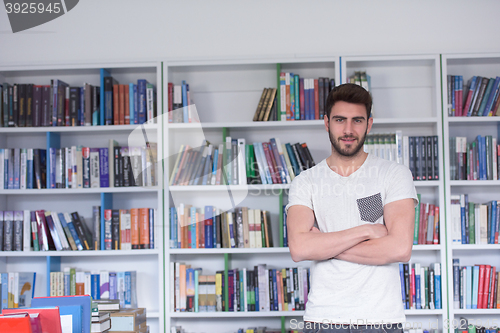 Image of student study  in school library