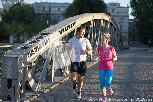 Image of couple jogging