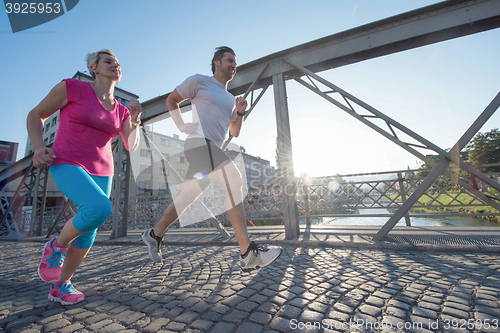 Image of couple jogging