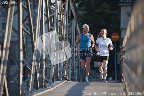 Image of couple jogging