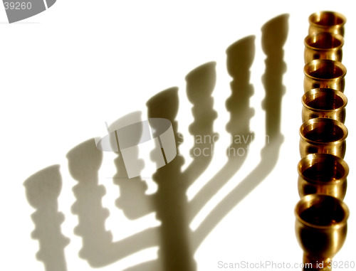 Image of Menorah, close-up