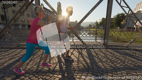 Image of couple jogging
