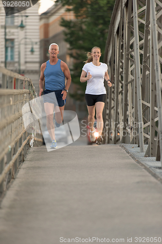 Image of couple jogging