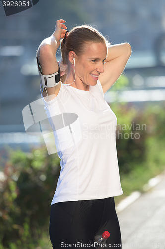 Image of jogging woman portrait