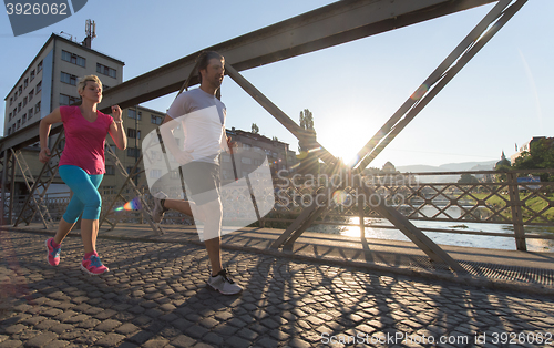 Image of couple jogging