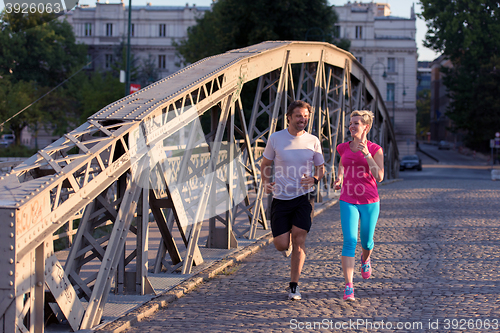 Image of couple jogging